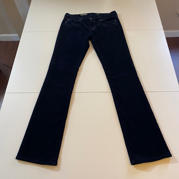 AG Adriano Goldschmied The Ballad Slim Boot Low Rise Jeans Black Wash Sz 28R - Picture 3 of 16